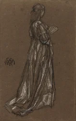 Jong meisje staand, ca. 1873-75